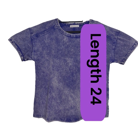 ACID WASHED ROUND NECK T-SHIRTS - Picture 7 of 8